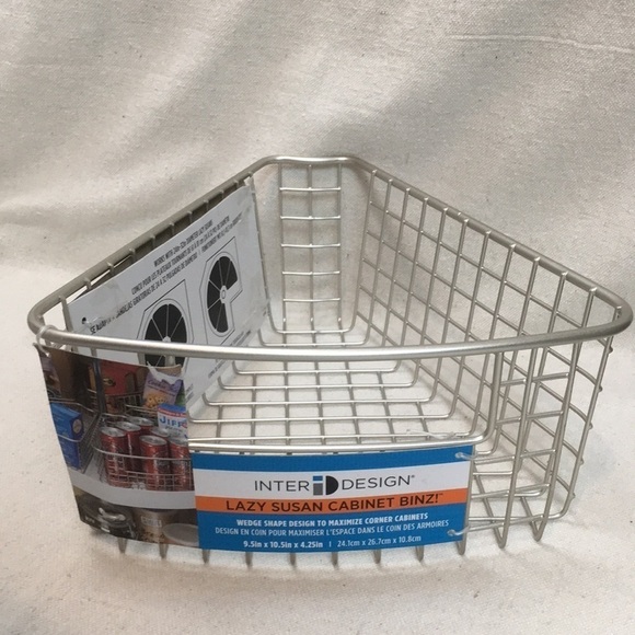 Inter design Lazy Susan Cabinet Bin wire basket - Picture 6 of 8